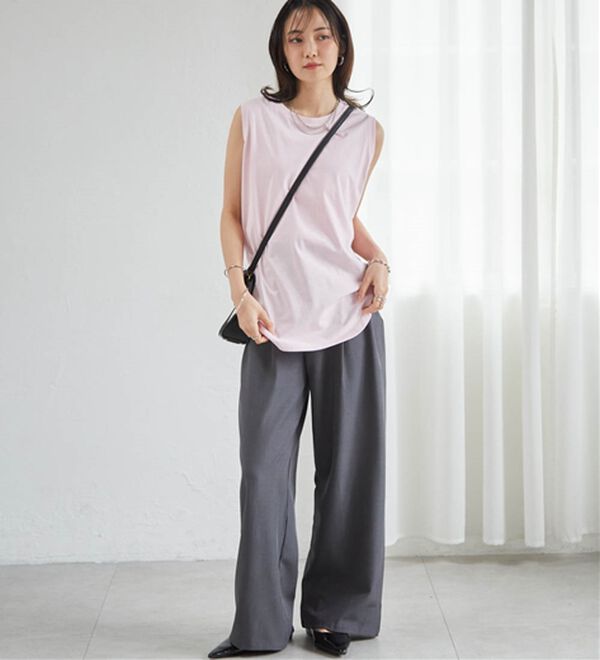 RANAN（ラナン）の「＜BC＞綿100％ひんやりタンクトップ（カットソー）」｜詳細画像