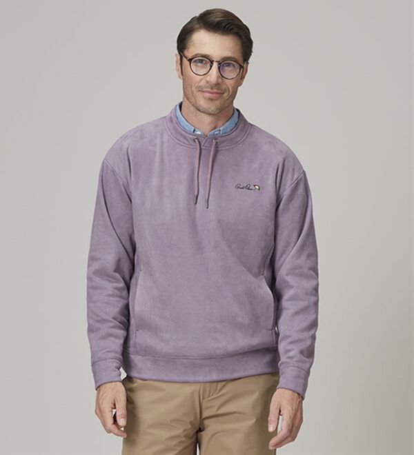 「＜アーノルド　パーマー＞パーカー風スエードトレーナー（メンズトレーナー）」｜詳細画像