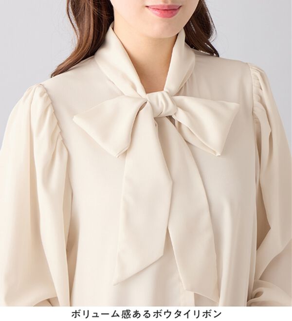 alotta（アロッタ）の「ボウタイデザインブラウス（ブラウス）」｜詳細画像