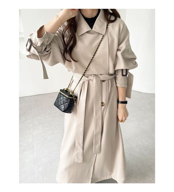 GeeRA（ジーラ）の「『ドラマ着用商品』上品オーバーサイズトレンチコート（ロングコート）」｜詳細画像