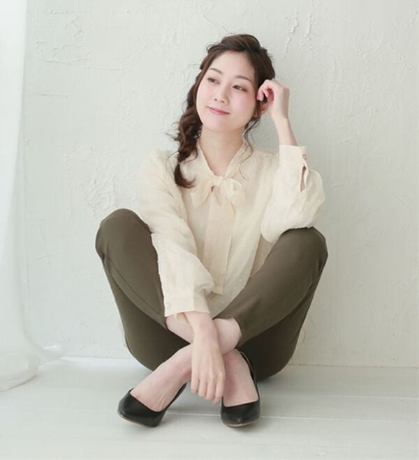 A HAPPY MARILYN（アハッピーマリリン）の「【Ｍ～８Ｌ】【選べる丈】のび～る ストレッチ ツイル 魔法の 美脚レギンスパンツ（スリム・スキニーパンツ）」｜詳細画像