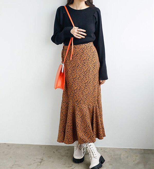 GeeRA（ジーラ）の「ボリュームスリーブ２ＷＡＹリブニット（ニット・セーター）」｜詳細画像