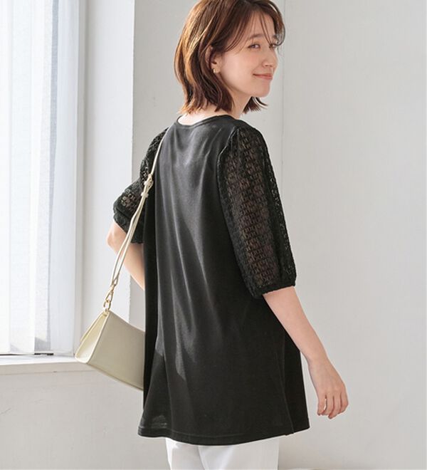 Viola e Viola（ヴィオラ エ ヴィオラ）の「袖レース切替チュニック（チュニック）」｜詳細画像