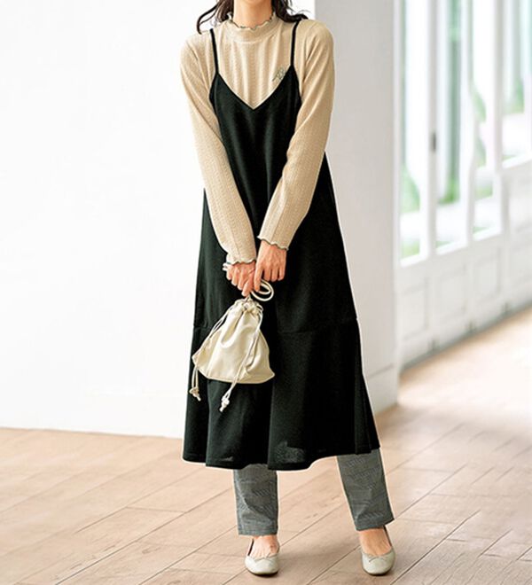 BELLUNA（ベルーナ）の「＜ＥＬＬＥ　Ａｃｔｉｖｅ＞配色使いジャカードプルオーバー（カットソー）」｜詳細画像