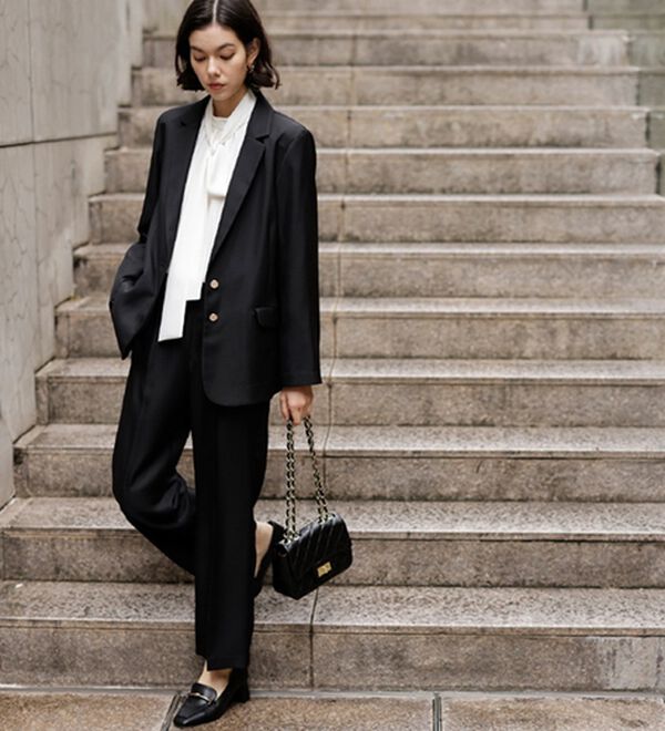 GeeRA（ジーラ）の「【２点セット】２ボタンボックスジャケットセットアップ（その他スーツ）」｜詳細画像