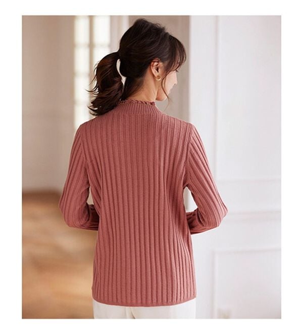 BELLUNA（ベルーナ）の「ウール入りウォッシャブルセーター（ニット・セーター）」｜詳細画像