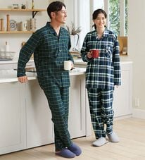 「日本製わたに包まれる無撚糸パジャマ（メンズルームウェア）」