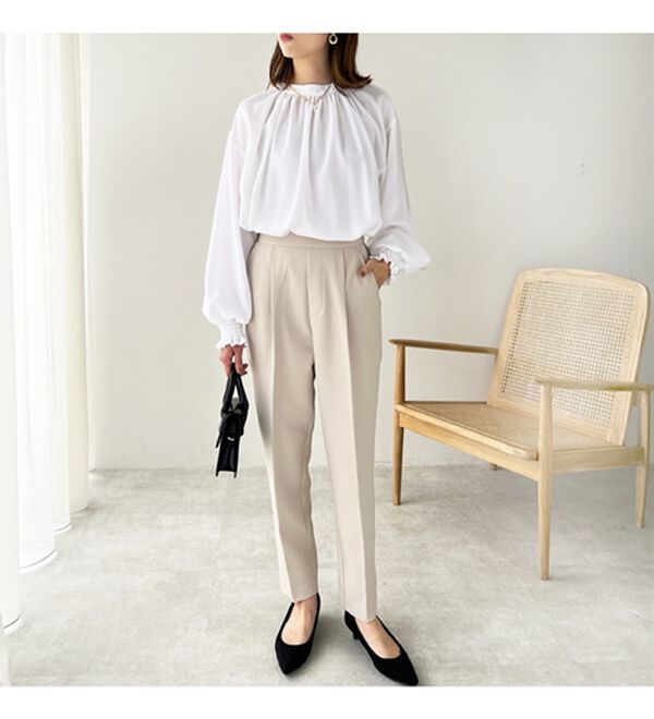 GeeRA（ジーラ）の「美脚きれい魅せ！テーパードパンツ（フルレングスパンツ）」｜詳細画像