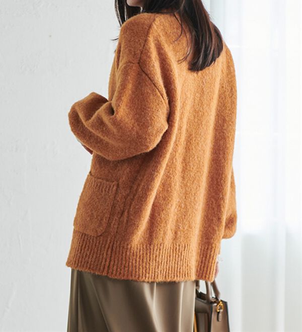 RANAN（ラナン）の「カラーオーバーカーディガン（ニットカーディガン）」｜詳細画像