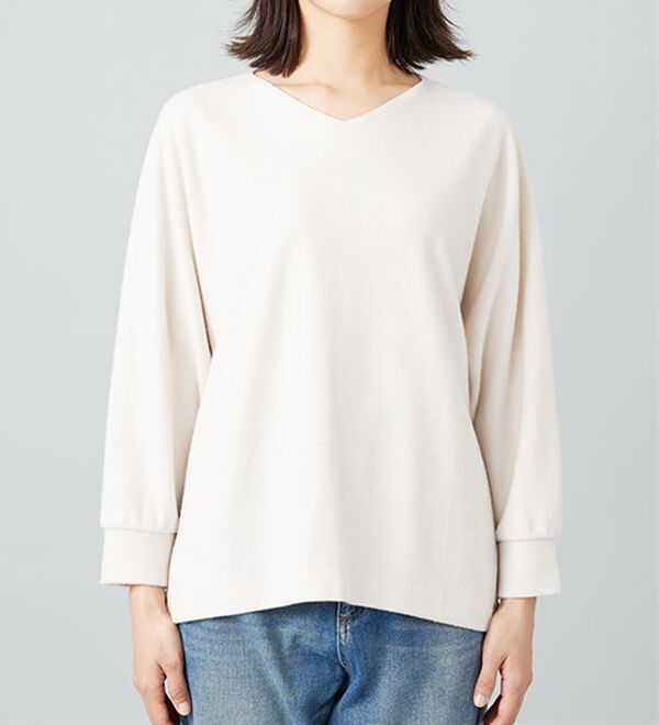 BELLUNA（ベルーナ）の「【2点セット】ネックレス付ジャカード素材プルオーバー（カットソー）」｜詳細画像