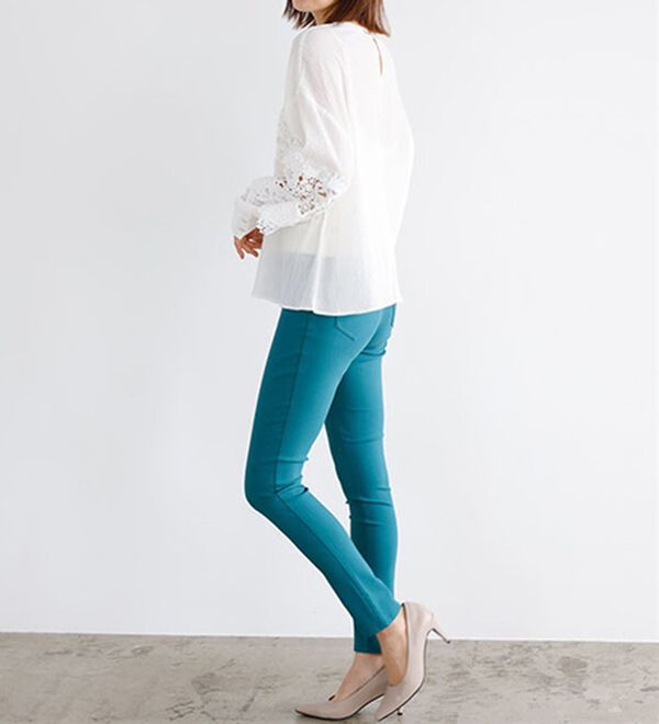 GeeRA（ジーラ）の「嬉しい機能付！美脚スキニーレギンスパンツ（フルレングスタイプ）（フルレングスパンツ）」｜詳細画像