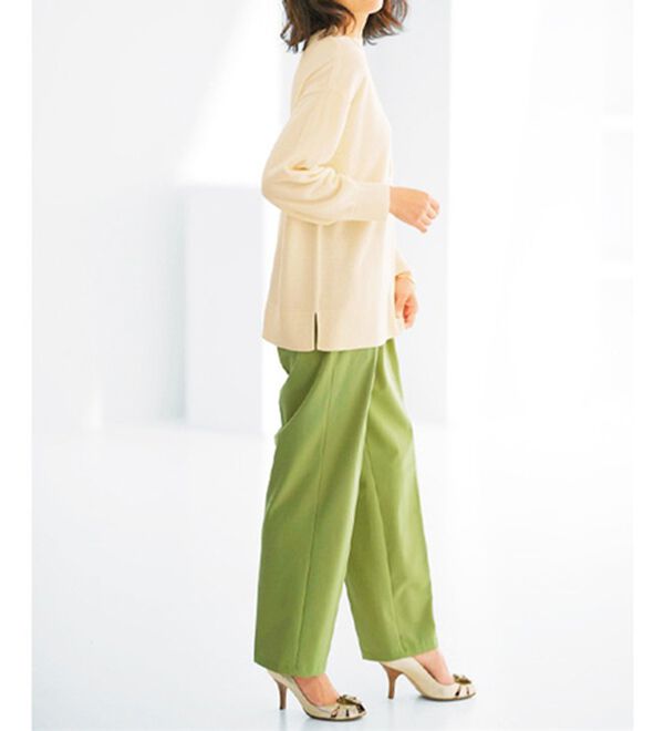 BELLUNA（ベルーナ）の「ふんわり袖カシミヤタッチプルオーバー（ニット・セーター）」｜詳細画像