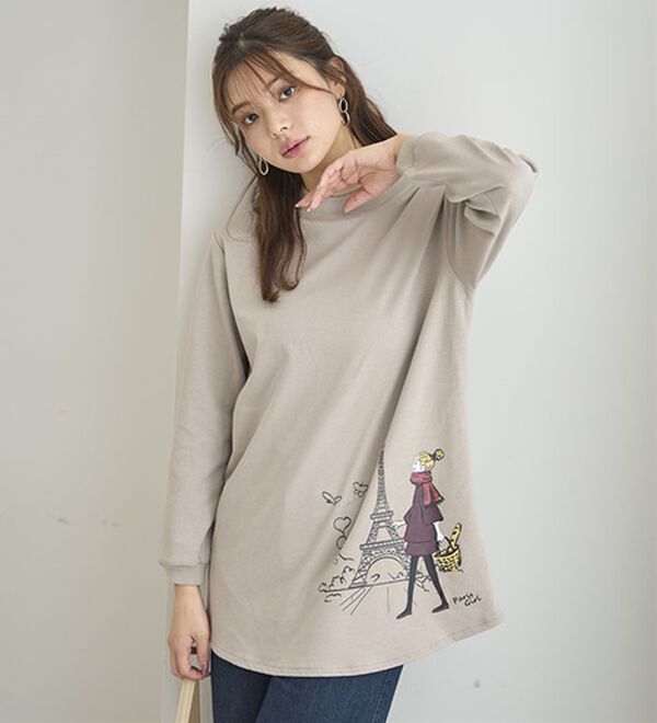 BELLUNA（ベルーナ）の「【メルティポンチ】プリントチュニック（チュニック）」｜詳細画像