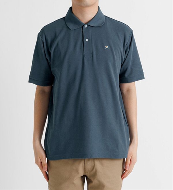 「＜アーノルド　パーマー＞ワンポイント刺しゅう鹿の子ポロシャツ（長袖・半袖）（メンズポロシャツ）」｜詳細画像
