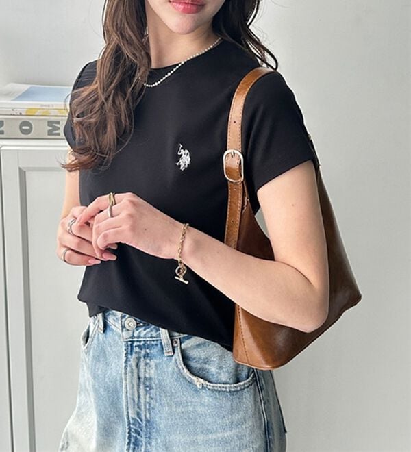 GeeRA（ジーラ）の「【ＵＳ．ＰＯＬＯ．ＡＳＳＮ】汗染み防止ミニＴシャツ（Tシャツ）」｜詳細画像