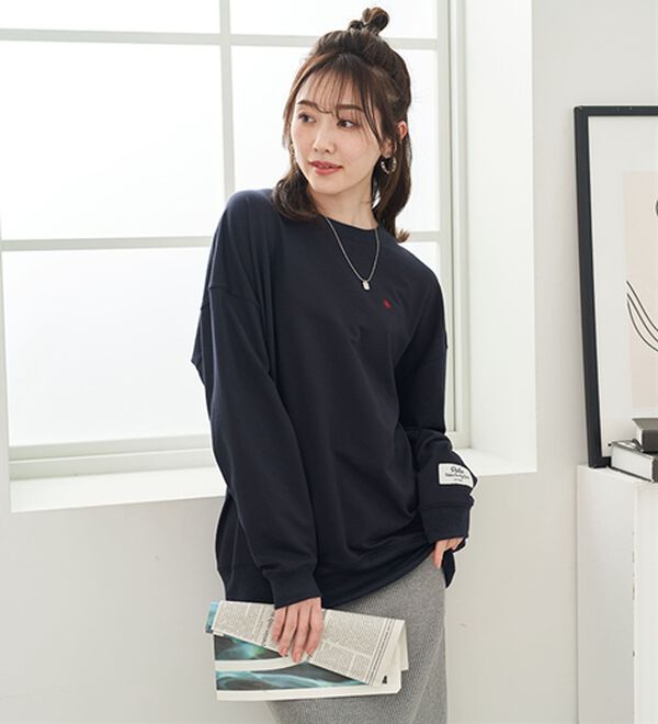 BELLUNA（ベルーナ）の「【ＰＯＬＯ　ＢＣＳ】ミニ裏毛素材ゆるトレーナー（トレーナー・スウェット）」｜詳細画像