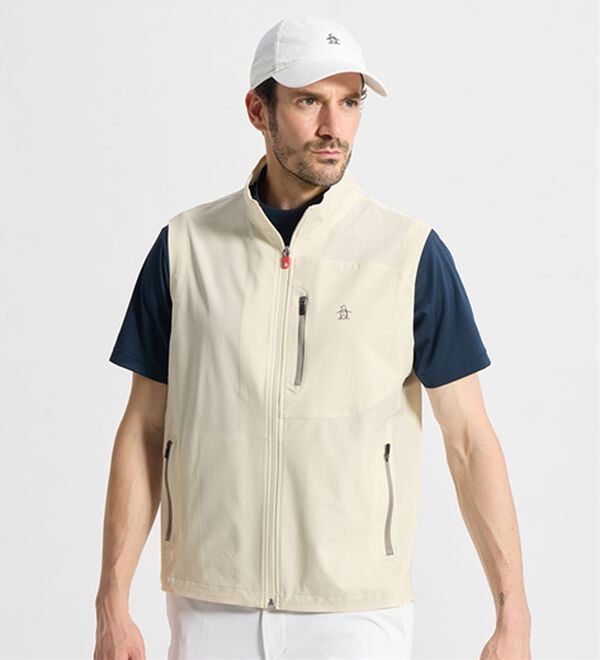 「＜マンシングウェア＞ソロテックスユーティリティベスト（メンズベスト）」｜ホワイト