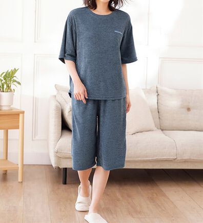 LAVIENNE（ラヴィエンヌ）の「ひんやり綿混クールパイル素材パジャマ（パジャマ・ルームウェア）」