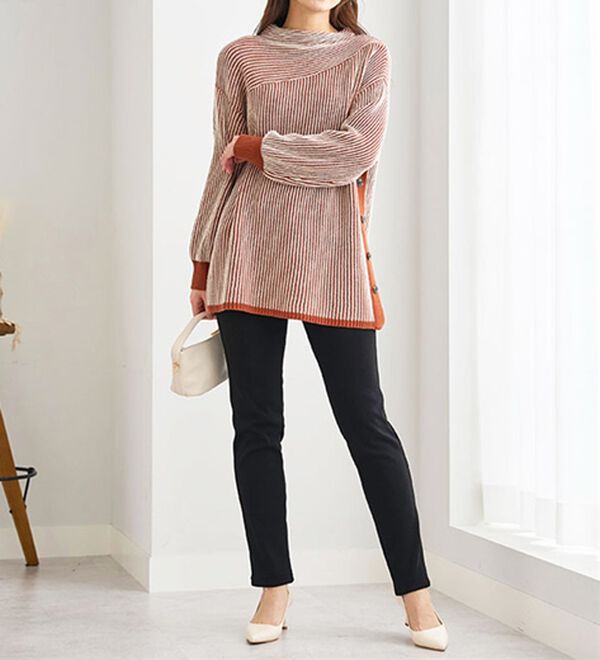 BELLUNA（ベルーナ）の「【あったか仕様♪】すっきり見え！裏ファーパンツ（フルレングスパンツ）」｜詳細画像