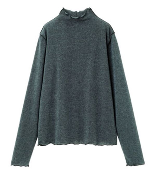 RANAN（ラナン）の「前後２ＷＡＹ！メロウ使いニットソーフリルプルオーバー（カットソー）」｜詳細画像