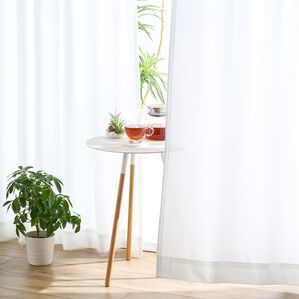 iellio（イエリオ）の「ＵＶ９９％カットプレミアムレースカーテン＜２枚組・洗える・採光・断熱保温・見えにくい・省エネ節電・引っ越し・模様替え＞（レースカーテン）」｜詳細画像