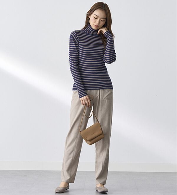 BELLUNA（ベルーナ）の「綿１００％やわらかゆるパンツ（フルレングスパンツ）」｜詳細画像