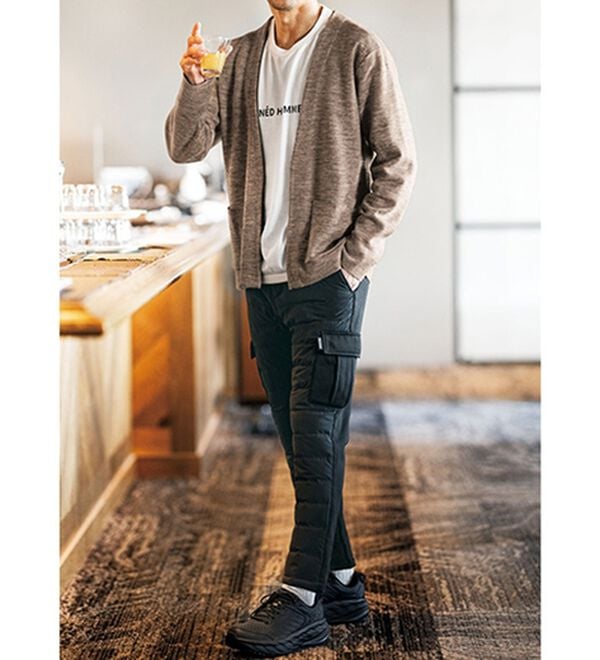 「＜ＩＮＥＤ　ＨＯＭＭＥ＞カーデアンサンブル（メンズニット・セーター）」｜詳細画像