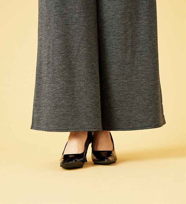 BELLUNA（ベルーナ）の「ウエスト楽々！キレイ見えワイドパンツ（ワイドパンツ・ガウチョ）」｜詳細画像