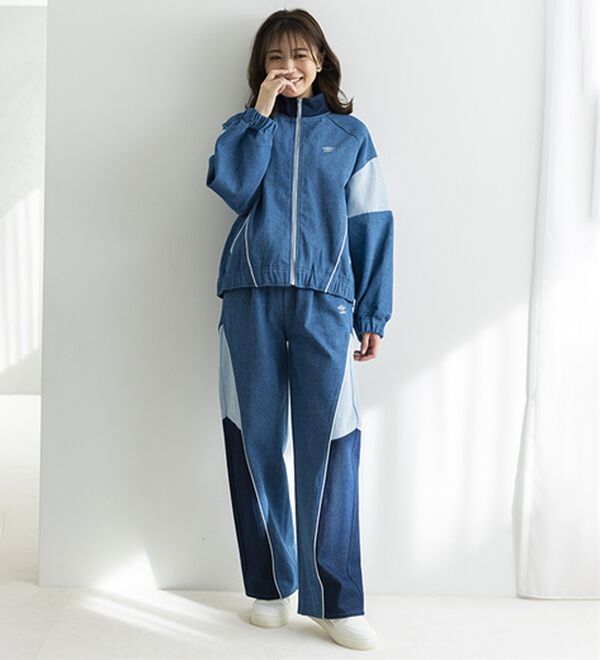 BELLUNA（ベルーナ）の「【ｕｍｂｒｏ】切替デニムジャケット（ブルゾン）」｜詳細画像
