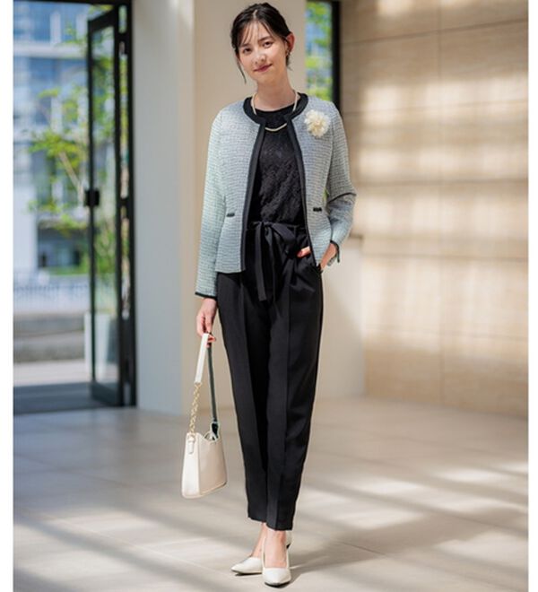 GeeRA（ジーラ）の「【5点セット】〈テーパードパンツ〉２ジャケット５点セットスーツ（パンツスーツ）」｜詳細画像