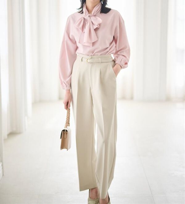 RANAN（ラナン）の「とろみボウタイブラウス（ブラウス）」｜詳細画像