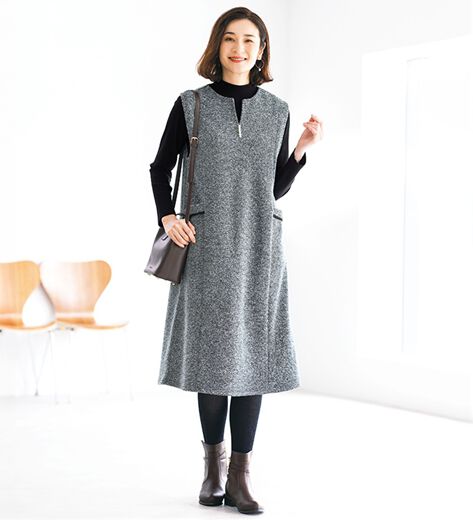 she'ller シェリエ　新品ハンドゥトゥースツイードドレス sheller】ハウンドトゥースツイードドレス TWEED COLLECTION – shéller