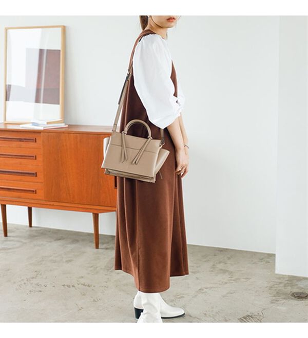 GeeRA（ジーラ）の「袖異素材カットソーワンピース（カットソーワンピース）」｜詳細画像