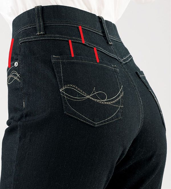 3本組】裏ウール調8ダーツデニムパンツ - ベルーナ【公式】