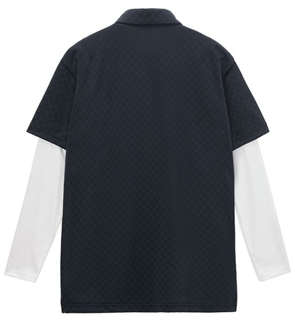 「＜ルコック＞３ＷＡＹチェックジャカード半袖シャツ＆インナーシャツ（メンズポロシャツ）」｜詳細画像