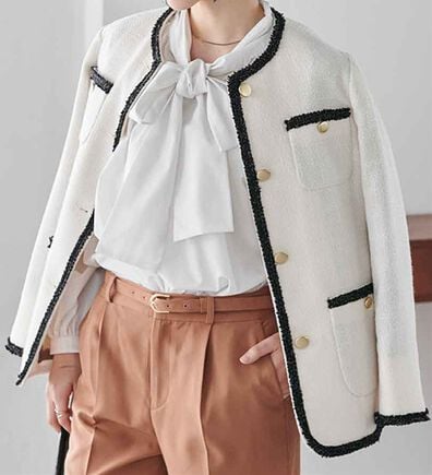RANAN（ラナン）の「＜２点セット＞ツイード調ジャケットパンツスーツ（パンツスーツ）」