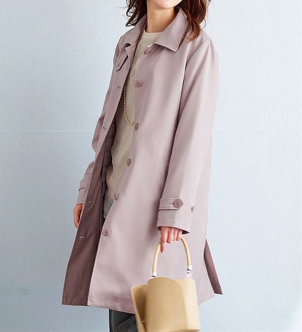 BELLUNA（ベルーナ）の「花粉対策！ライナー付ステンカラーコート（ロングコート）」｜詳細画像