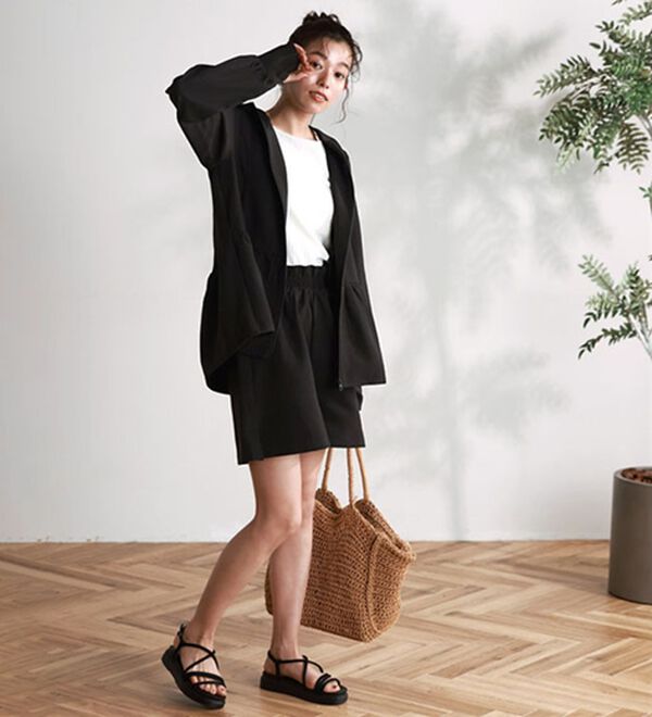 Pierrot（ピエロ）の「【速乾機能付】フレアショートパンツラッシュガード（その他パンツ）」｜詳細画像