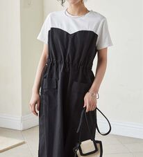 RANAN（ラナン）の「ワークデザインドッキングワンピース（ドッキングワンピース）」