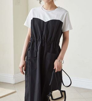 RANAN（ラナン）の「ワークデザインドッキングワンピース（ドッキングワンピース）」｜詳細画像