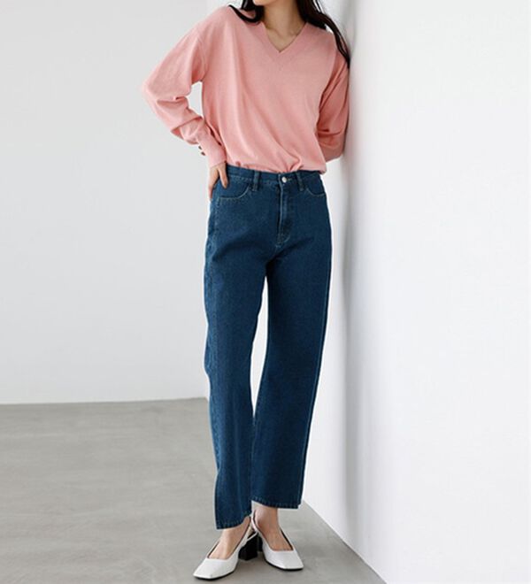 RANAN（ラナン）の「ワイドストレート裾スリットデニム（フルレングスパンツ）」｜詳細画像