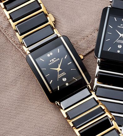 「テクノス　セラミックサファイア時計（メンズ腕時計）」