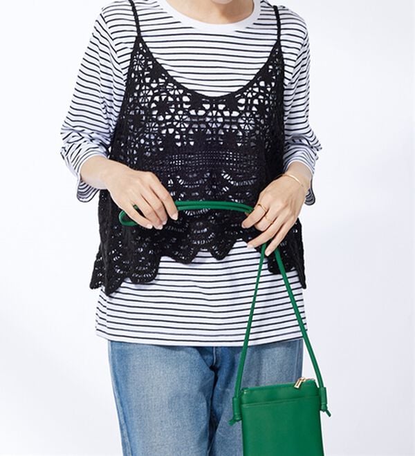 BELLUNA（ベルーナ）の「かぎ針風ビスチェアンサンブル（アンサンブル）」｜詳細画像