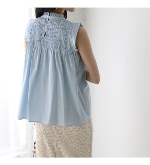 GeeRA（ジーラ）の「ストライプシャーリングブラウス（アンサンブル）」｜詳細画像