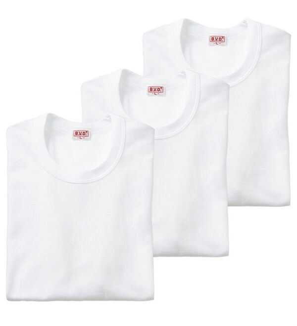 「【３枚組】＜ＢＶＤ＞綿１００％接触冷感インナー（メンズ肌着・インナーウェア）」｜詳細画像