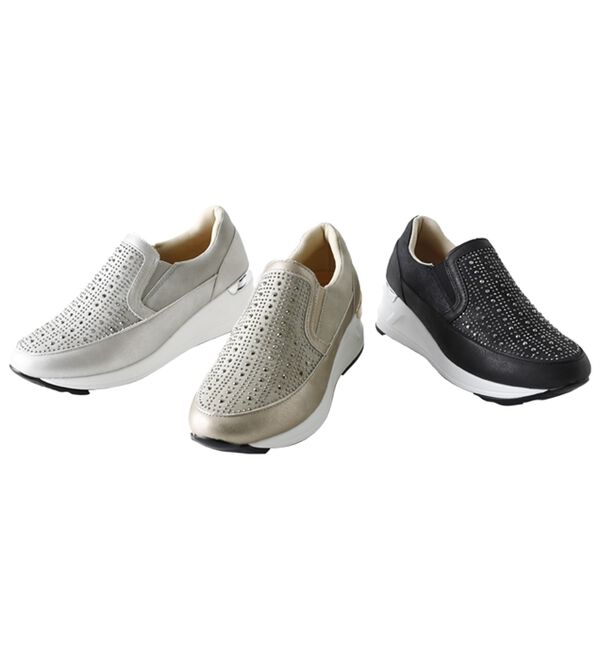 BELLUNA（ベルーナ）の「４Ｅ厚底ビジュースリッポン（スリッポン）」｜詳細画像