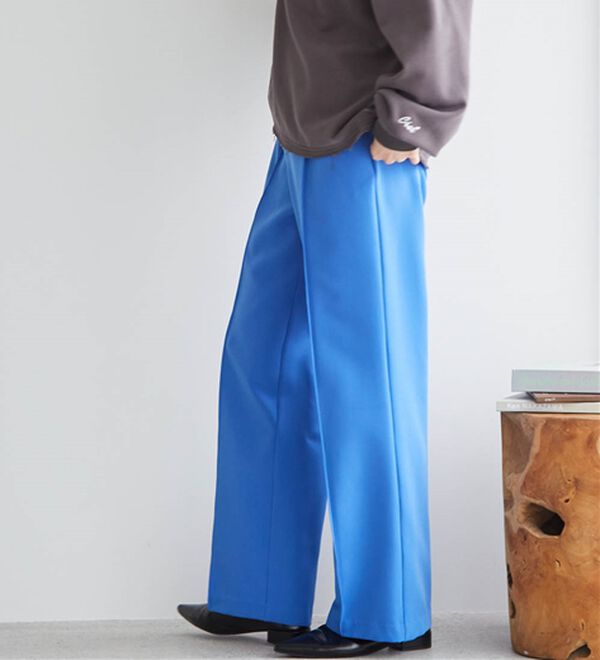 RANAN（ラナン）の「裏起毛美脚シルエットピンタックワイドパンツ（フルレングスパンツ）」｜詳細画像