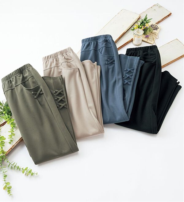 ルフラン（ルフラン）の「【４本組】のびさらクロップドパンツ＜プッチ＞（クロップドパンツ）」｜4本組