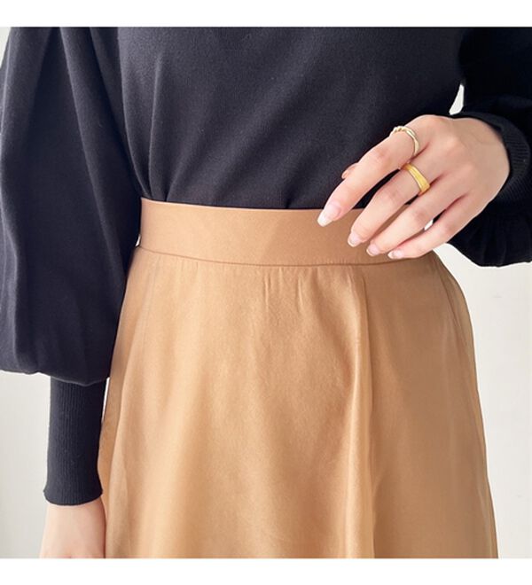 GeeRA（ジーラ）の「シアーデザインフレアーロングスカート（ロングスカート）」｜詳細画像