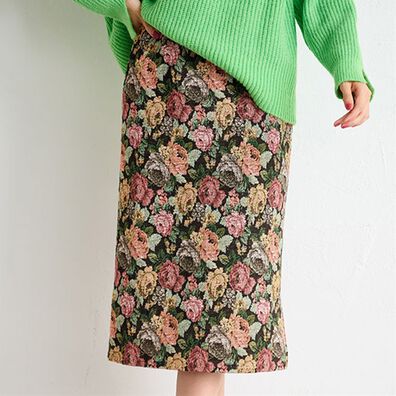 RANAN（ラナン）の「ゴブラン織スカート（ひざ丈スカート）」